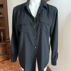 Juicy couture button down shirt , Navy blue size M